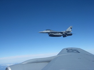 F-16 in flight