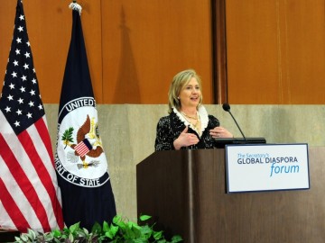 Sec. Clinton addresses the 2011 Global Diaspora Forum