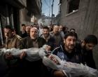 
	The World Press Photo of the year by Paul Hansen shows two-year-old Suhaib Hijazi and her three-year-old brother Muhammad who were killed when their house was destroyed by an Israeli missile strike. Their father, Fouad, was also killed and their mother was put in intensive care. Fouad’s brothers carry his children to the mosque for the burial ceremony as his body is carried behind on a stretcher in Gaza City
