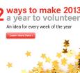 Find 52 Ways to Make 2013 the Year to Volunteer