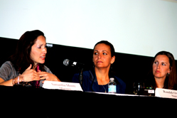 Military spouses Samantha Moore, Rondah Owings and Leanne Miller