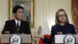 Then U.S. Secretary of State Clinton and Japanese Foreign Minister Fumio Kishida