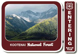 Photo of Cabinet Mountains Wilderness peaks in the Fall with a dusting of snow.