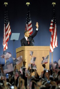 President Barack Obama on Election Day, November 4, 2008