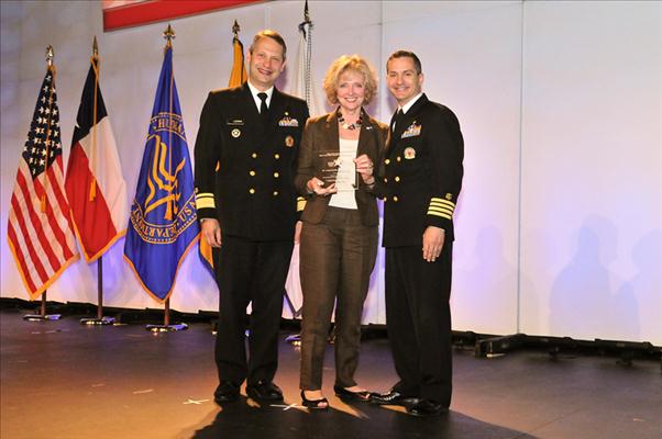 Paula Martel accepting the Outstanding MRC Responder Award. (MRC of Southern Nevada)