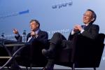 Secretary of Energy Steven Chu and Bill Gates, Chairman of Microsoft Corporation, hold a "fireside chat" at the 2012 ARPA-E Energy Innovation Summit. | Photo by Quentin Kruger.