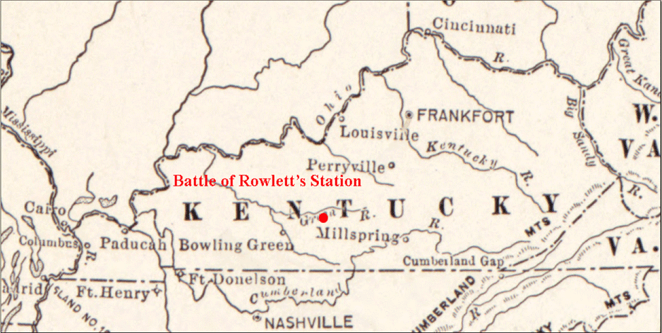 1910 map of Kentucky with major cities