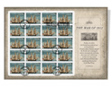 The War of 1812: USS Constitution First Day Cancelled Full Sheet