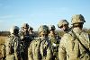 Col. Jeffery Broadwater, second from right, commander, 2nd ABCT, speaks with Soldiers from Btry. A, 1st Bn., 7th FA Regt., during a recent pre-combat inspection. The 2nd ABCT is the first Army unit to be regionally-aligned and is scheduled to conduct a variety of missions in Africa beginning in 2013.