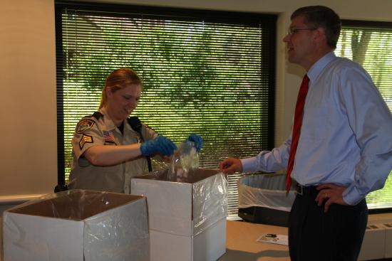 Rep. Paulsen drops off unused medicines during his Seniors Fair 