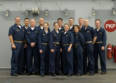 Upon arrival to the Republic of Guatemala, as part of Operation Continuing Promise, the USS Boxer Team 1 poses.