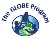 GLOBE arc logo with curved text