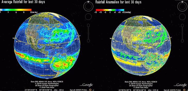 Example of PMM Data in Google Earth