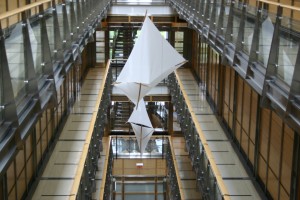 Sails that hang in the hallway