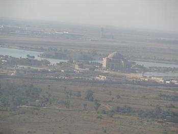 Congressman Murphy views more of the Iraqi landscape while observing Iraq by helicopter