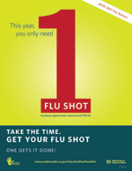 Poster: This year you only need one flu shot