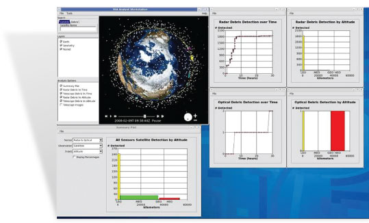 Computer screen shot of the TESSA environment.