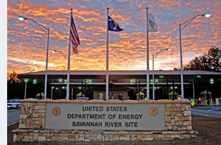 Main entrance to the Savannah River Site