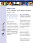 Hepatitis B: What Asian and Pacific Islander Americans Need to Know publication thumbnail image.