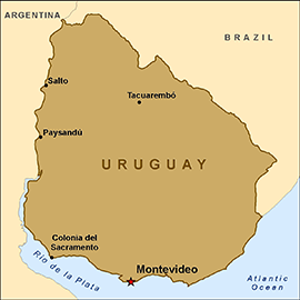 Map - Uruguay