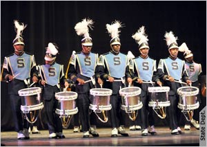 Louisiana’s Southern University Marching Band drum line