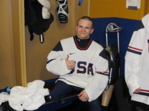 Team U.S.A. Sledge Hockey member