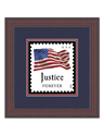 Four Flags "Justice" Framed Art