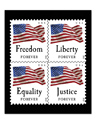 Four Flags Gicl&eacute;e Print (All Stamps)
