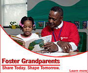 Foster Grandparents - Share Today. Shape Tomorrow. Click here to learn more.