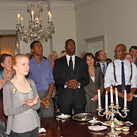 Dancers and guests at the reception