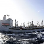 USS Farragut gets fuel from an MSC ship