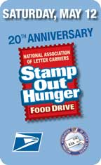 Stamp Out Hunger Food Drive Logo