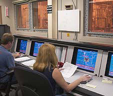 The Saltstone control room.