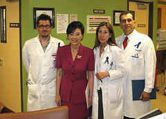 Rep. Judy Chu joins physicians for a photo at El Monte's AltaMed Medical and Dental Group (August 12, 2010).