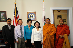 Rep. Judy Chu meets with a delegation of Cambodian Americans (October 5, 2010).