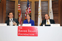 Congressman Cicilline, Leader Pelosi and Congressman Langevin