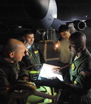 96th Air Refueling Squadron's first operational mission