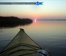 kayak and a sunset