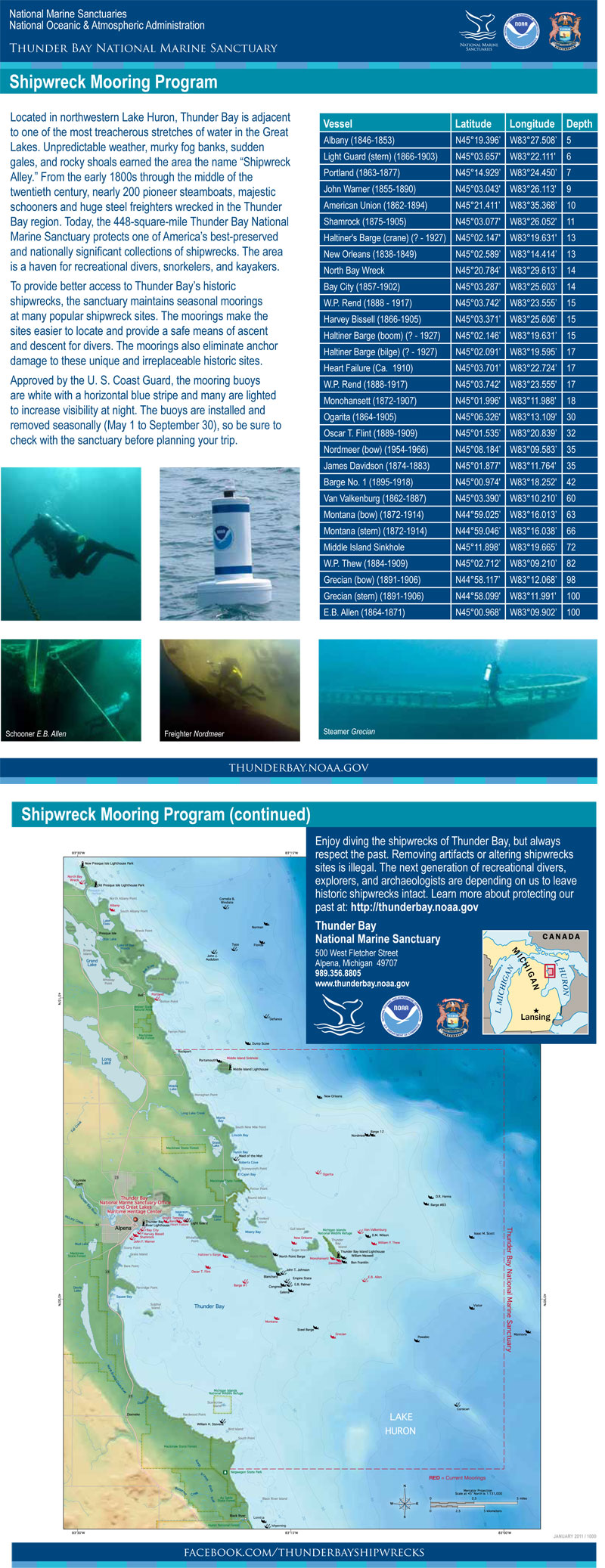 mooring program map