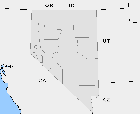 [map image displaying counties that are labeled incident count]