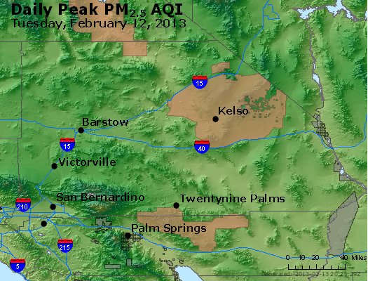 Peak Particles PM<sub>2.5</sub> (24-hour) - http://www.epa.gov/airnow/2013/20130212/peak_pm25_sanbernardino_ca.jpg