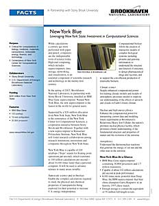 New York Blue: Leading New York State Investment in Computational Sciences