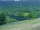 Overview of dam embankment from the crest.