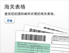 海关表格。查找您的国际邮件所需的海关表格。开始。海关表格的图片。