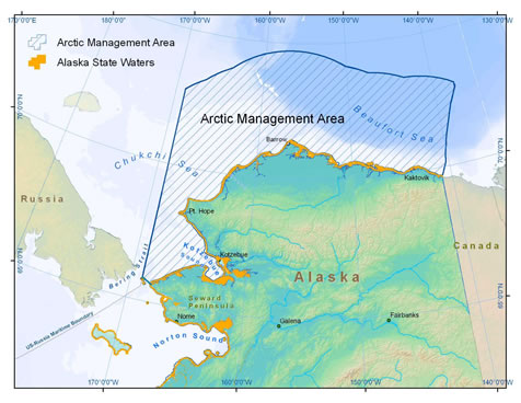 mapo of Arctic Management Area