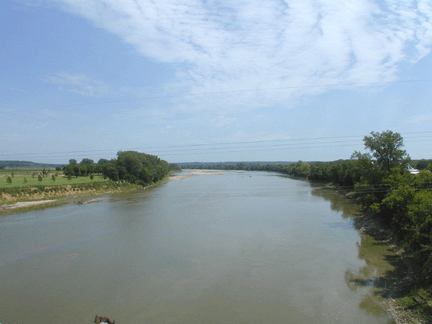 Kansas River near DeSoto.