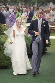 Tricia Nixon and Edward Cox at their White House wedding.