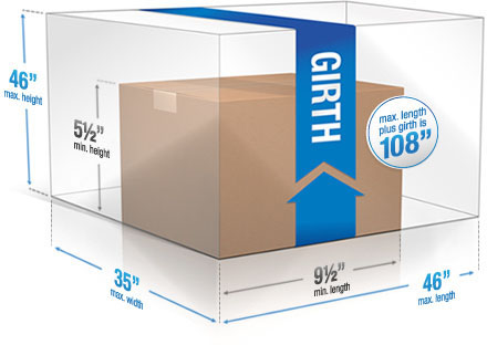 Una caja transparente simbólica que encierra una caja de cartón representa el tamaño máximo que puede tener la caja, y la caja de cartón representa el tamaño mínimo. A continuación, se detallan las medidas que muestran las imágenes.