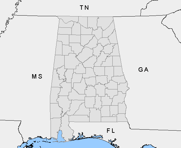 [map image displaying counties that are labeled incident count]