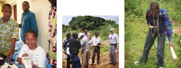 Photos of a Search and Secure workshop in Africa.